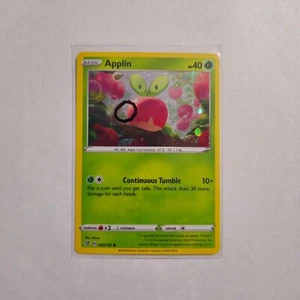 SWIRL D 🌀 Applin 020/192 Cosmos Holo Rare Rebel Clash Pokemon Card - NM - Picture 1 of 2