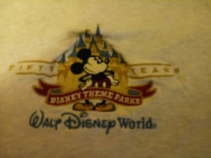 Walt Disney World Theme Parks 50 Years Mickey Mouse Tshirt Large Florida - Picture 1 of 8