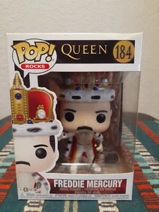 Freddie Mercury #184 Funko Pop! Vinyl Figure Queen Brand New In Box Mint Cond - Picture 1 of 6