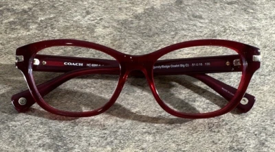 Monturas de gafas COACH HC6050 5236 Lakota Borgoña/Beige con estuche 51-16-135-37 G6 Foto 1 de 4