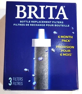 BRITA Bottle Replacement Filter 3 Count, 6 Month Supply - Fits All Brita Bottles - Picture 1 of 2