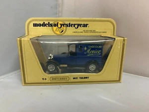 Matchbox Models of Yesteryear Y5 1927 Talbot Van Chocolat Menier - Picture 1 of 1
