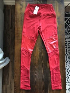 LA Society Trainingshose Leggings Netztasche rot Größe S neu mit Etikett $ 80 - Bild 1 von 8