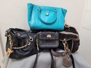 Y2k Bundle Lot Of 4 Juicy Couture  Small Mini Day Date Night Chain  Leather Bags - Picture 1 of 22