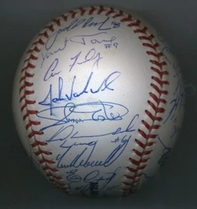 2001 S.F. San Francisco Giants handsignierter Team Baseball BALL 33 Autogramme - Bild 1 von 5