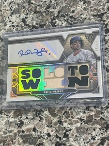 David Wright 2022 Triple Threads Patch Autograph “Solo to Win”  /27 Team Match