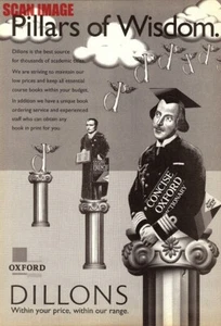 Advert for 'DILLONS Bookstore' Vintage Original 1990s Print Ad 720/26 - Picture 1 of 1