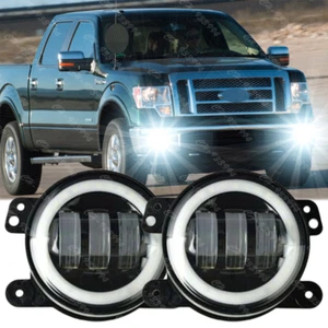 Pair Bumper LED Fog Lights Fit For Ford 2009 2010 2011 2012 2013 2014 F150 - Picture 1 of 10