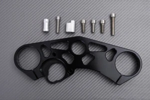 Tija Horquilla Superior Racing de Aluminio Negro SUZUKI GSXR 1000 2007-2008 - Picture 1 of 4