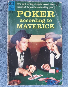 Poker According to Maverick 1959 Dell paperback TV Tie-In James Garner - Imagen 1 de 3