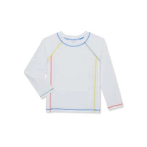 Wonder Nation Baby and Toddler Boy Long Sleeve Swim Rashguard, Sizes 12M-5T - Picture 1 of 3