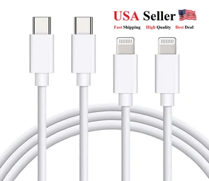 Type-C to L PD Fast Charge Cord Syncing Cable  For iPhone 14 13 12 11 Pro Max XR - Picture 1 of 4