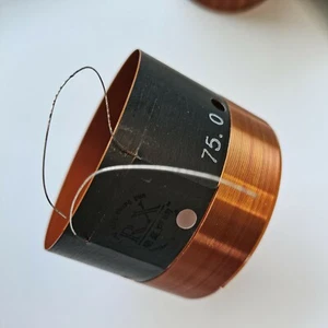 1 pcs ID: 75mm 4 ohm horn voice coil for woofer a SICA speaker, model Z007987 - Picture 1 of 2