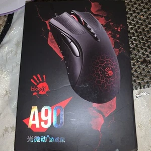 For Bloody A90 Optical Gaming Mouse Colorful Glare Wired Mice Inactive version - Picture 1 of 8