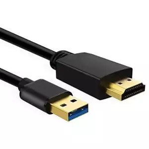 USB auf HDMI Kabel, USB auf HDMI Adapter für Monitor, USB-A Stecker auf HDMI Stecker - Bild 1 von 12