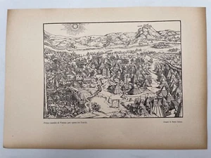 Clipping Ritaglio anno 1928 Primo assedio a Vienna per opera dei Turchi - Picture 1 of 1