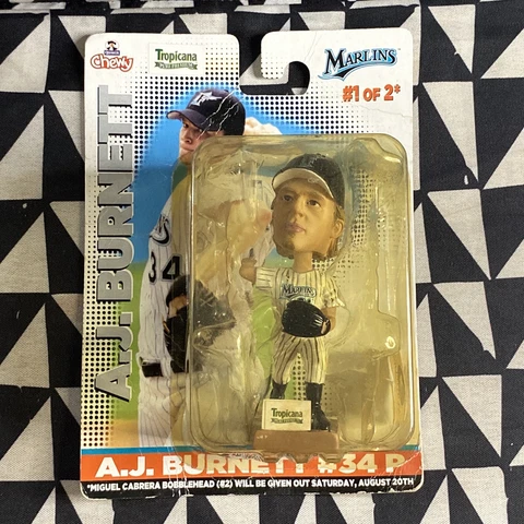 Florida Marlins Bobble Head  AJ Burnett Gameday Giveaways Cover