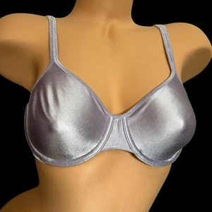 36 B Lavender VANITY FAIR Silky Underwire Vintage Nylon Spandex Bra - Imagen 1 de 20