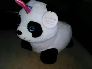 Kelly Kidz *  Kid's Plush Animal Chair * Panda w/Unicorn Horn & Tail * NEW w/Tag - Picture 1 of 12