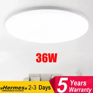 36W LED CEILING LIGHT PANEL DOWN LIGHTS BATHROOM KITCHEN LIVING ROOM WALL LAMP - Picture 1 of 12