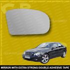For Mercedes C-Class W203 wing mirror glass 00-07 Right Driver side Spherical