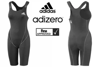 Adidas Kneeskin & Case Adizero FINA GLD20 Closedback Age 7-8 adidas 26 RRP $280 - Picture 1 of 9