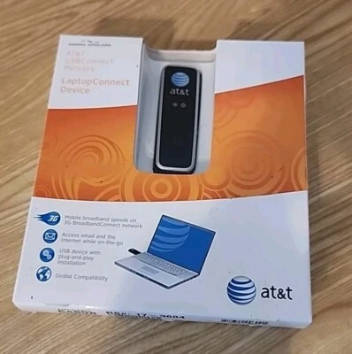 AT&T USBConnect 3G Laptop Connect Device Sierra Wireless SIM Card & Carry Strap - Image 1 of 4