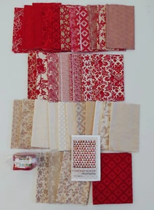 Chateau Rouge vom französischen General für Moda 32 Fat Quarters + 3/4 yd & Jr Jellyroll - Bild 1 von 8
