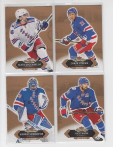 16/17 Fleer Showcase New York Rangers (4 Cards) Nash Stepan Lundqvist Zuccarello - Picture 1 of 2