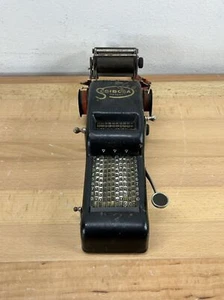 ANTIQUE GERMAN PORTABLE MECHANICAL CALCULATOR SLIDE ADDER TRONCET SCRIBOLA 1920  - Picture 1 of 24