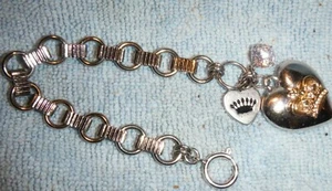 Juicy Couture very rare Bracelet with big Heart & Crystal - very good Condition! - Picture 1 of 4