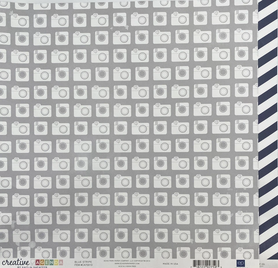 Papel para álbum de recortes de 12" x 12" de Echo Park: individuales de doble cara - tu elección Foto 1 de 1