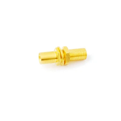 MCX Female to MCX Female Bulkhead RF Straight Adapter - Image 1 of 3