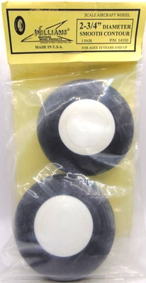 Williams Brothers RC Vintage Model Plane Wheels 2-3/4" Diameter Smooth Contour - Image 1 of 3