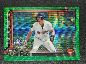 2025 Topps Pro Debut - Chrome Baseball Blake Burke Green Wave /99#AN - Picture 1 of 2