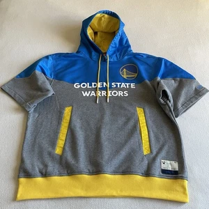 Pupil Apparel Golden State Warriors Men XXL Pregame Warm Up Short Sleeve Hoodie - Picture 1 of 9