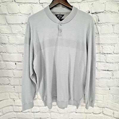 Adidas Adipure Novelty Men's 2XL Wool Blend Golf Sweater Light Gray Long Sleeve - Image 1 of 4