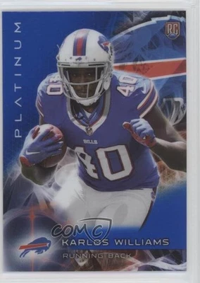 2015 Topps Platinum Rookies Sapphire Refractor Karlos Williams #129 Rookie RC - Image 1 of 2