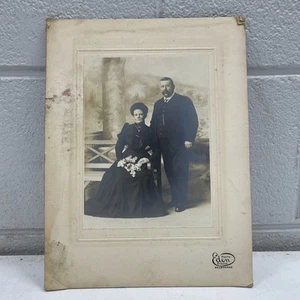 Fotografía gabinete retrato estudio vintage original años 1900 1910 Eden Melb - Imagen 1 de 5