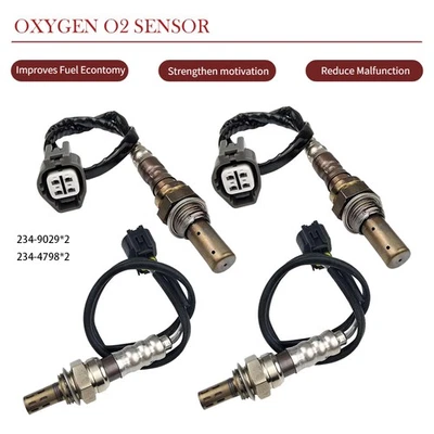 Sensor de oxígeno O2 ascendente+descendente 4 piezas para Jaguar 2002-08 X-Type y 2003-05 XK8 XKR Foto 1 de 4