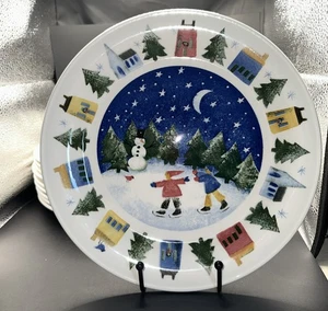 Nikko Winter Wonderland 1998 Deb Mores 10 3/4” Dinner Plate(s) - Picture 1 of 6