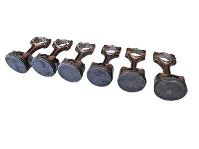 BMW E46 330i E39 530i E60 E53 X5 E83 X3 Z3 Z4 OEM Juego 6 pistones y varillas M54B30 Foto 1 de 4