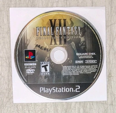 Final Fantasy XII 12 Collector’s Edition (PlayStation 2 PS2) Disc Only Tested - Image 1 of 2