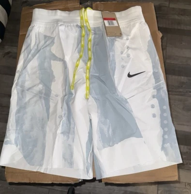 Nuevos Pantalones Cortos de Tenis NikeCourt Advantage Dri-FIT 9" Para Hombre Blancos/Grises Foto 1 de 2