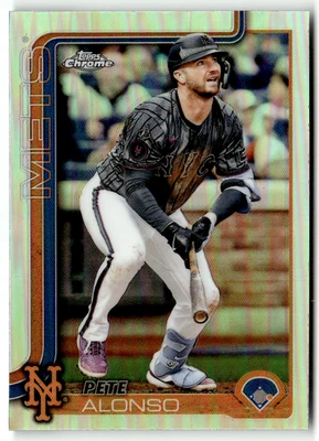 2025 Topps Chrome MLB No. 136 Pete Alonso Refractor - Imagen 1 de 2