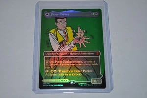 MTG magic SPIDERMAN spm FOIL PETER PARKER AMAZING SPIDERMAN #232 MYTHIC chase - Picture 1 of 2