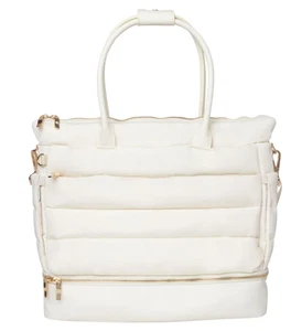 iPack Puffy Fashion Tote Luggage Bag Travel Adjustable Strap Laptop Pocket NWT - Picture 1 of 20
