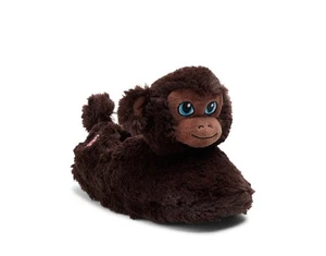 Zapatillas de felpa Build A Bear Kids Monkey, niños talla S (10-11) nuevas con etiquetas B6 - Imagen 1 de 4