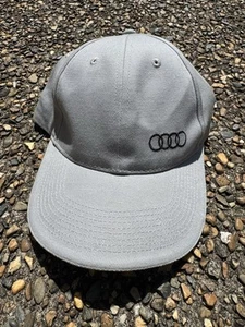 Audi Mütze Kappe Herren grau verstellbarer Logo Riemen hinten - Bild 1 von 2