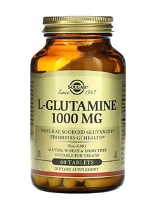 Solgar L-Glutamin, 1.000 mg, 60 Tabletten - Picture 1 of 2